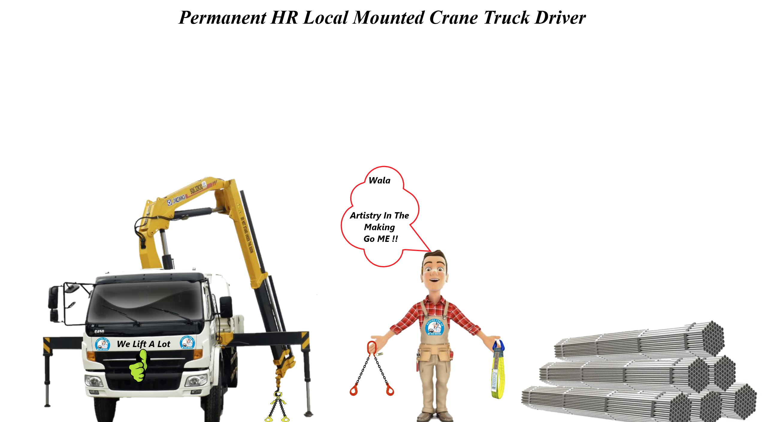 Permanent HR Local Mounted Crane Truck Driver 29172